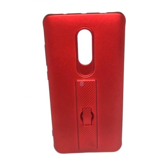 CAPA DE SILICONE MOTOMO COM ANEL DE DEDO PARA XIAOMI REDMI NOTE 4X RED